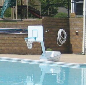 Splash and Slam - Portable pool basketball hoop and backboard made by DunnRIte®